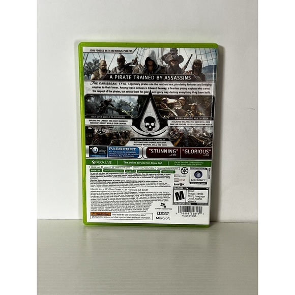 Assassin's‎ Creed IV Black Flag Xbox One 2013 Pre-Owned - Picture 2 of 4
